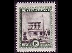 Vatikan Mi.Nr. 23 Freim. Petersplatz mit vatikanischem Palast (121/2c)