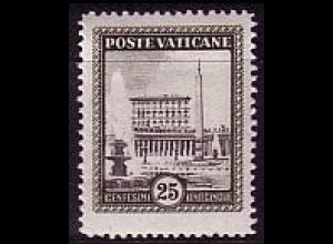 Vatikan Mi.Nr. 25 Freim. Petersplatz mit vatikanischem Palast (25c)