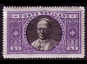 Vatikan Mi.Nr. 30 Freim. Papst Pius XI. (1L)