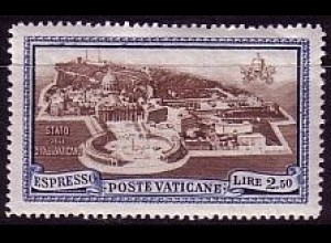 Vatikan Mi.Nr. 38 Eilmarke Gesamtansicht Vatikanstadt (2,50L)