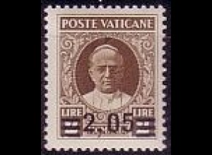 Vatikan Mi.Nr. 41 Freim. Papst Pius XI. mit Aufdruck (2,05)