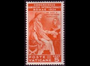 Vatikan Mi.Nr. 45 Juristenkongress, Kaiser Justinian, Fresko von Raffael (5c)