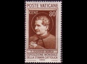 Vatikan Mi.Nr. 56 Weltausstellung der kath. Presse, Hl. Johann Bosco (80c)