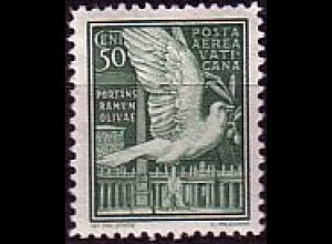 Vatikan Mi.Nr. 60 Flugpostmarken, Friedenstaube (50c)
