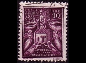 Vatikan Mi.Nr. 66 Flugpostmarken, Engel tragen Casa Sancta (10L)