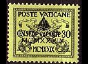 Vatikan Mi.Nr. 77 Sede Vacante Pius XI. - Pius XII., Wappen (30c)
