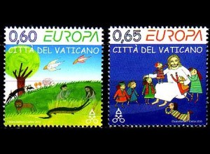 Vatikan Mi.Nr. 1669-70 Europa 2010, Kinderbücher (2 Werte)