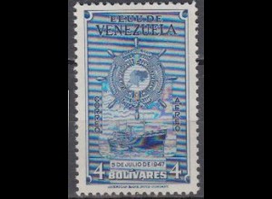 Venezuela Mi.Nr. 529 Freim. Frachtschiff und Abzeichen der Flotte (4)