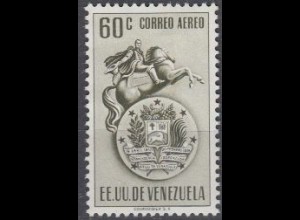 Venezuela Mi.Nr. 660 Wappen Venezuelas, Reiterstandbild Bolívar (60)