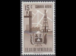 Venezuela Mi.Nr. 703 Zulia-Wappen, Bohrturm, Raffinerie (15)