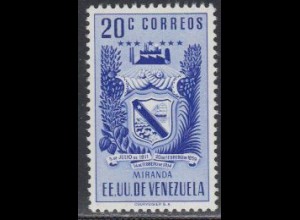 Venezuela Mi.Nr. 791 Miranda-Wappen, Kakao, Zuckerrohr (20)