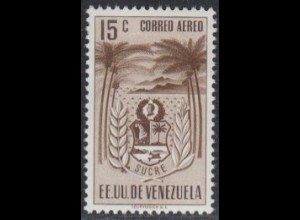 Venezuela Mi.Nr. 813 Sucre-Wappen, Meersalz-Gewinnung, Palmen (15)