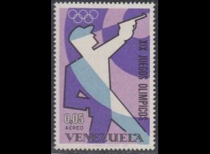 Venezuela Mi.Nr. 1747 Olympia 1968 Mexiko, Pistolenschießen (0,05)
