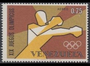 Venezuela Mi.Nr. 1750 Olympia 1968 Mexiko, Boxen (0,75)