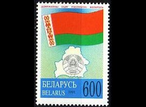 Weißrußland Mi.Nr. 103 Staatsflagge + -territorium (600)