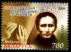 Weißrußland Mi.Nr. 754 Louis Braille, Erfinder der Blindenschrift (700)
