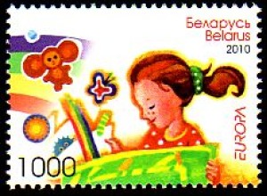 Weißrußland Mi.Nr. 803 Europa 2010, Kinderbücher, Mädchen + Fabelwesen (1000)