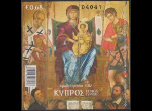Zypern Mi.Nr. Block 39 Weihnachten, Ikone Hl.Maria, Georg und Nikolaus