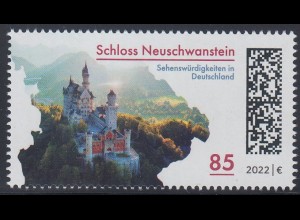 D,Bund Mi.Nr. 3716 Sehenswürdigk. in Deutschland, Schloss Neuschwanstein (85)