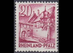 D,Franz.Zone,Rheinl.Pfalz Mi.Nr. 38 Freimarke o.Wertang. Winzerhaus (20 (Pf))