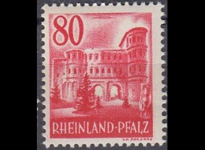 D,Franz.Zone,Rheinl.Pfalz Mi.Nr. 40 Freimarke o.Wertang. (80 (Pf))