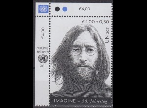 UNO Wien Mi.Nr. 1131 Weltfriedenstag 50 Jahre Imagine v. John Lennon (1,00+0,50)