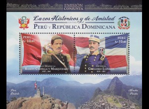Peru Mi.Nr. Block 104 Historische Beziehungen zur dominikanischen Republik