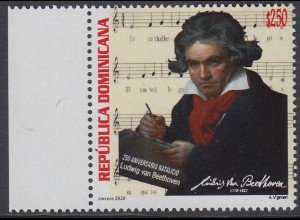 Dominikanische Rep. MiNr. (noch nicht im Michel) 200. Geb. Ludwig van Beethoven