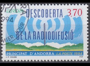 Andorra frz. Mi.Nr. 466 Europa 94, Entdeckung der Radiowellen (3,70)