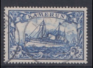 Deutsche Kolonien, Kamerun MiNr 17, Kaiseryacht "Hohenzollern", geprüft