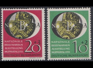 D,Bund Mi.Nr. 141-142 Nat.Briefmarkenausstellg.51 (2 Werte)