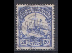 Deutsche Kolonien, Dt.-Südwestafrika MiNr 27 Kaiseryacht "Hohenzollern"