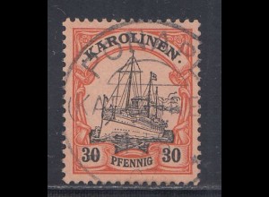 Deutsche Kolonien, Karolinen, MiNr 12, Kaiseryacht "Hohenzollern"