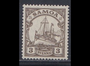 Deutsche Kolonien, Samoa MiNr. 20, Kaiseryacht "Hohenzollern"