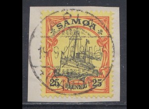 Deutsche Kolonien, Samoa MiNr. 11, Kaiseryacht "Hohenzollern", geprüft