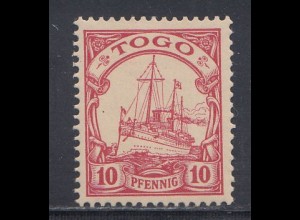 Deutsche Kolonien, Togo MiNr 9, Kaiseryacht "Hohenzollern"
