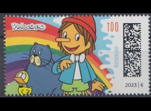 D,Bund Mi.Nr. 3804 Helden der Kindheit, Pinocchio (100)