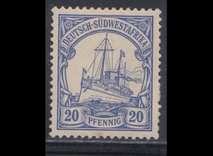 Deutsche Kolonien, Dt.-Südwestafrika MiNr 14, Kaiseryacht "Hohenzollern"