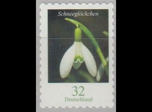 D,Bund MiNr. 3662R mit Nr. Freim.Blumen, Schneeglöckchen skl. aus Rolle (32)