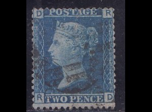 Großbritannien Mi.Nr. 17 Platte 09 Königin Victoria (2 P.)