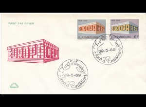 Luxemburg Mi.Nr. 788-89 Europa 1969 (2 Werte)