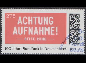 D,Bund Mi.Nr. 3790, 100 Jahre Rundfunk in Deutschland (275)