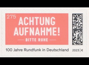 D,Bund Mi.Nr. 3792, 100 Jahre Rundfunk in Deutschland skl. (275)