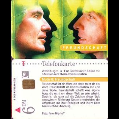 Telefonkarte A 27 09.96 Peter Nierhof - Freundschaft, DD 2606, Aufl. 16000