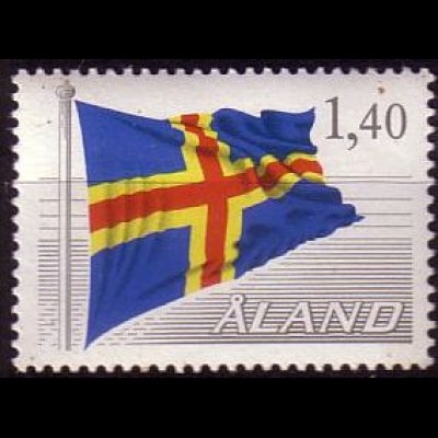 Aland Mi.Nr. 4 Freimarke, Flagge d. Aland-Inseln (1.40M)