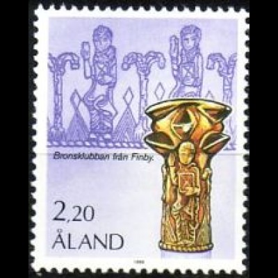Aland Mi.Nr. 17 Bronzestab von Finby, Apostel (2.20M)