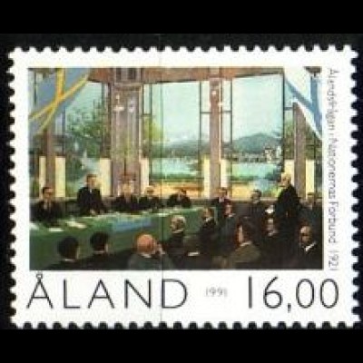 Aland Mi.Nr. 53 50 Jahre Autonomie, Völkerbundsitzung 24.6.1921 (16M)