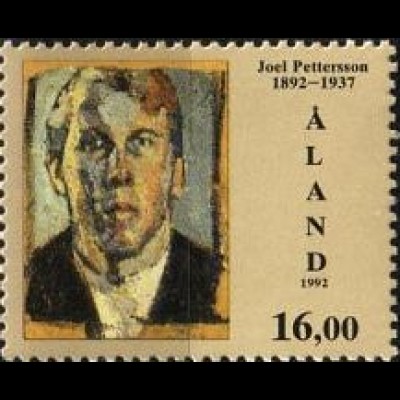 Aland Mi.Nr. 62 100 Geb. Joel Pettersson, Gemälde Selbstporträt (16.00M)