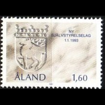 Aland Mi.Nr. 65 Selbstverwaltungsgesetz, Wappen der Alandinseln (1.60M)