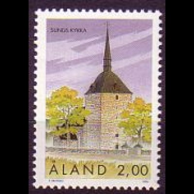 Aland Mi.Nr. 91 Kirche von Sund (2M)